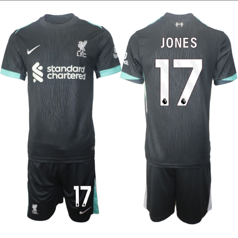 Men 2024-2025 Club Liverpool away Black #17 Soccer Jersey->indianapolis colts->NFL Jersey